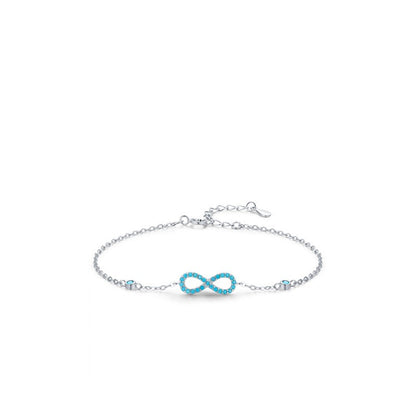 Blue Infinity Bracelet