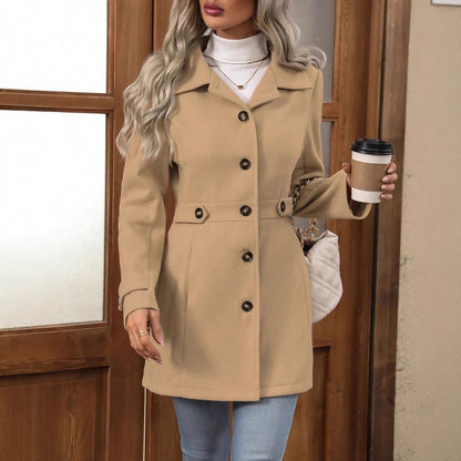 Women's Elegant Woolen Coat