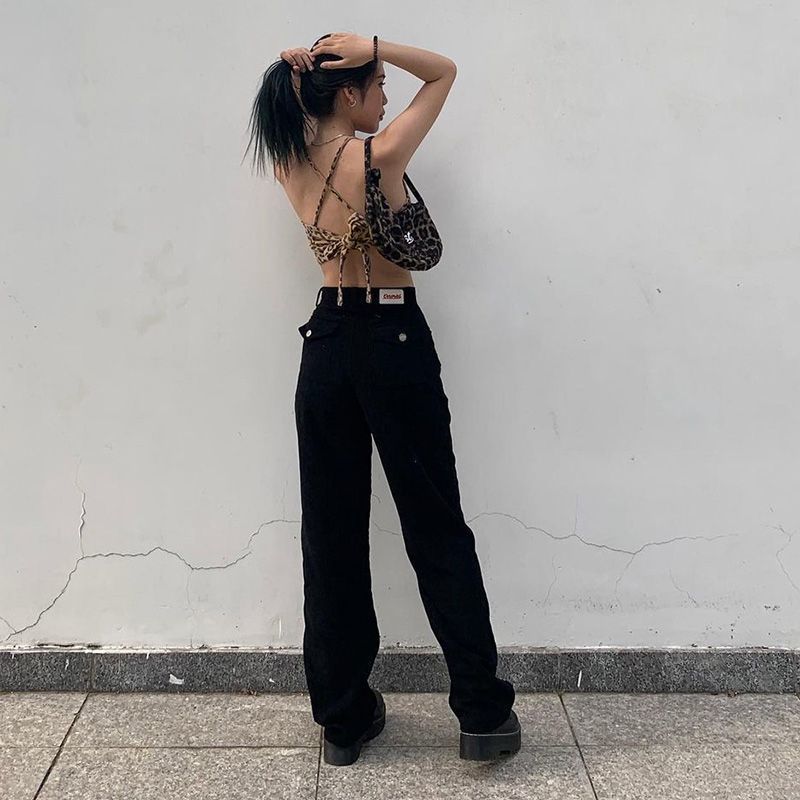 Backless Leopard Print Top