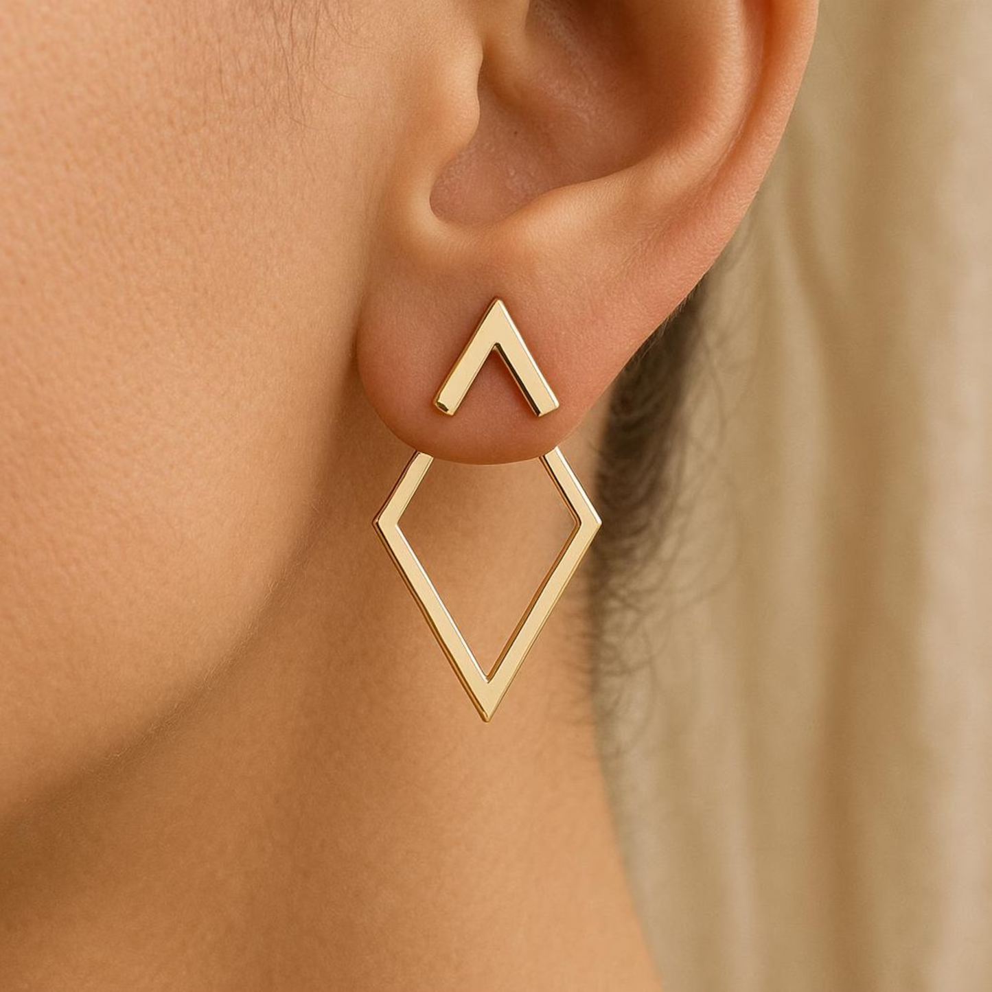 Zavina | Geometric Stud Earrings