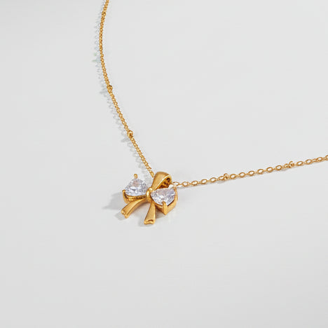 Bow Pendant Necklace