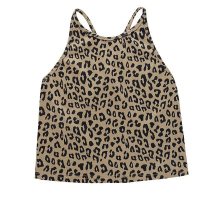 Backless Leopard Print Top