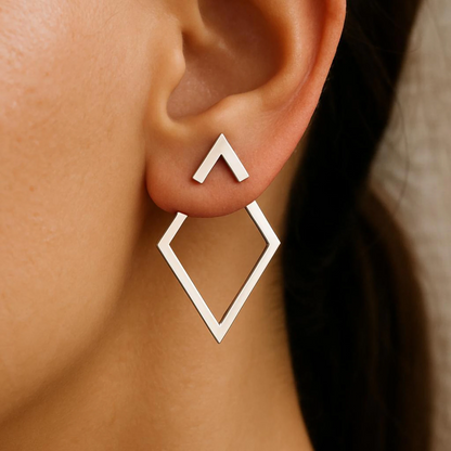 Zavina | Geometric Stud Earrings